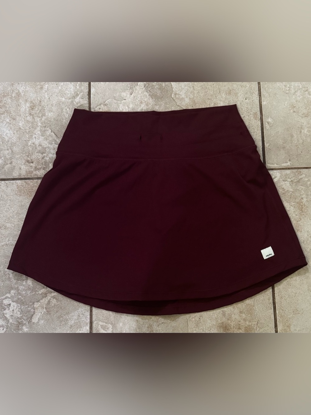 ODODOS Burgundy Athletic Tennis Running Skort Skirt Size Small